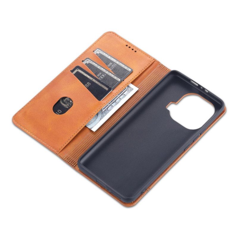 Folio-fodral För Xiaomi Mi 11 Pro Läderfodral Azns Läderstil