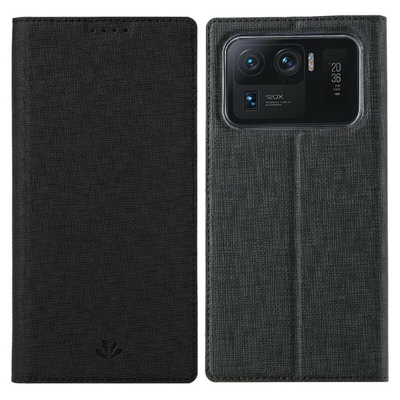 Folio-fodral För Xiaomi Mi 11 Ultra Läderfodral Texturerad Vili Dmk