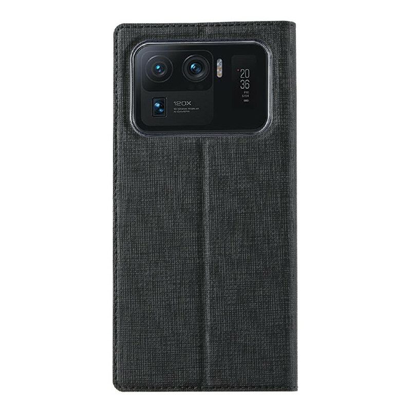 Folio-fodral För Xiaomi Mi 11 Ultra Läderfodral Texturerad Vili Dmk