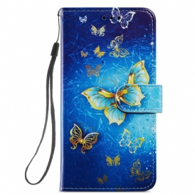 Folio-fodral För Xiaomi Mi 11i 5G / Poco F3 Flygande Fjärilar
