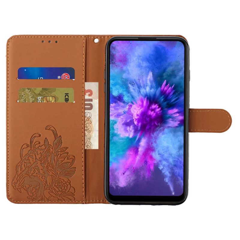 Folio-fodral För Xiaomi Mi 11i 5G / Poco F3 Med Kedjar Barock Strappy Tiger