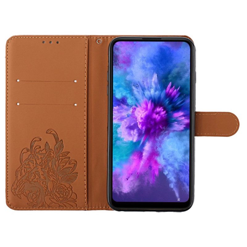 Folio-fodral För Xiaomi Mi 11i 5G / Poco F3 Med Kedjar Barock Strappy Tiger