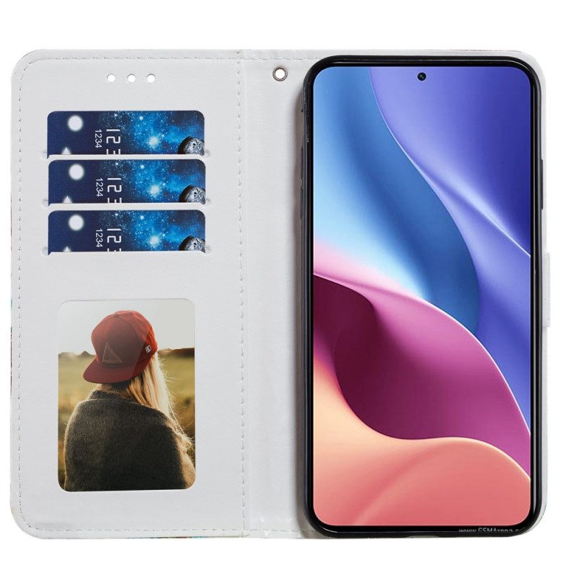 Folio-fodral För Xiaomi Mi 11i 5G / Poco F3 Solrosor