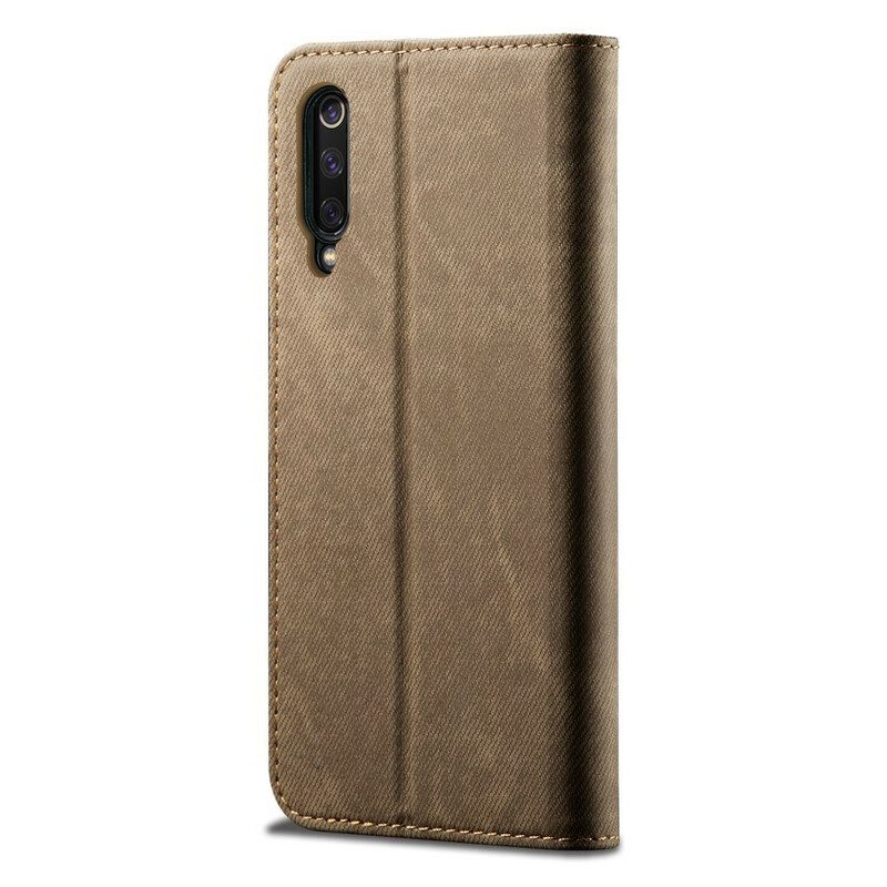 Folio-fodral För Xiaomi Mi 9 Läderfodral Denimtyg