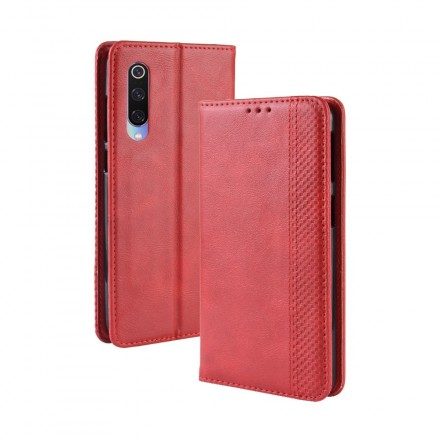 Folio-fodral För Xiaomi Mi 9 Läderfodral Vintage Stiliserad Lädereffekt