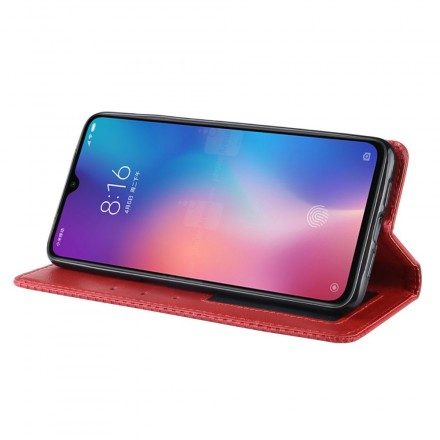 Folio-fodral För Xiaomi Mi 9 Läderfodral Vintage Stiliserad Lädereffekt