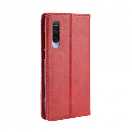 Folio-fodral För Xiaomi Mi 9 Läderfodral Vintage Stiliserad Lädereffekt