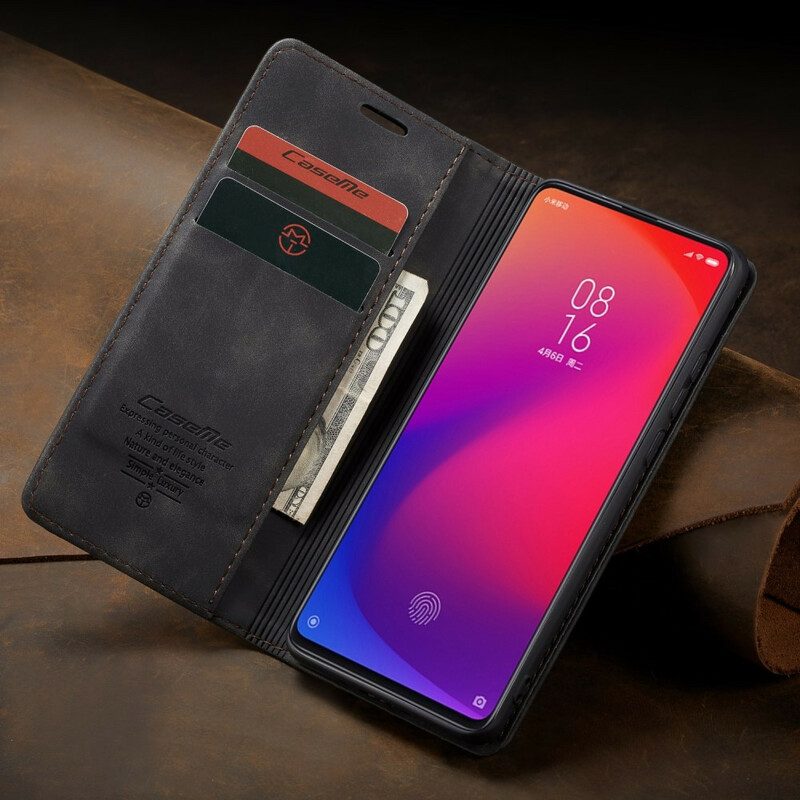 Folio-fodral För Xiaomi Mi 9T / Mi 9T Pro Läderfodral Caseme Konstläder