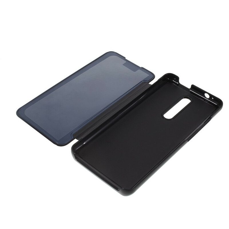 Folio-fodral För Xiaomi Mi 9T / Mi 9T Pro Läderfodral Spegel Och Lädereffekt