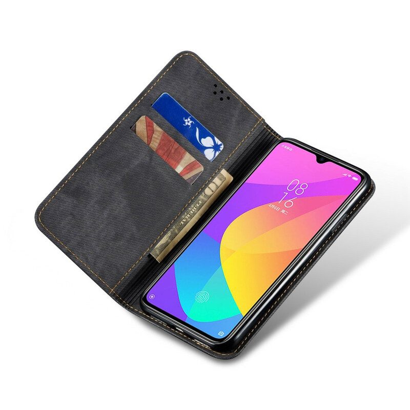 Folio-fodral För Xiaomi Mi A3 Läderfodral Denimtyg