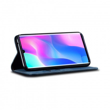 Folio-fodral För Xiaomi Mi Note 10 Lite Läderfodral Denimtyg