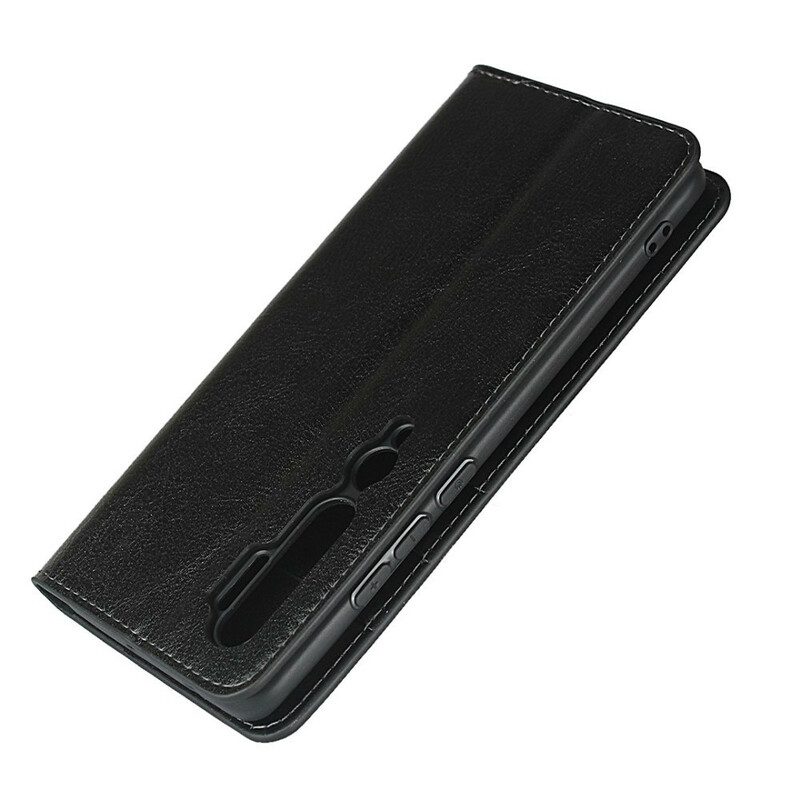 Folio-fodral För Xiaomi Mi Note 10 / 10 Pro Läderfodral Äkta Läder