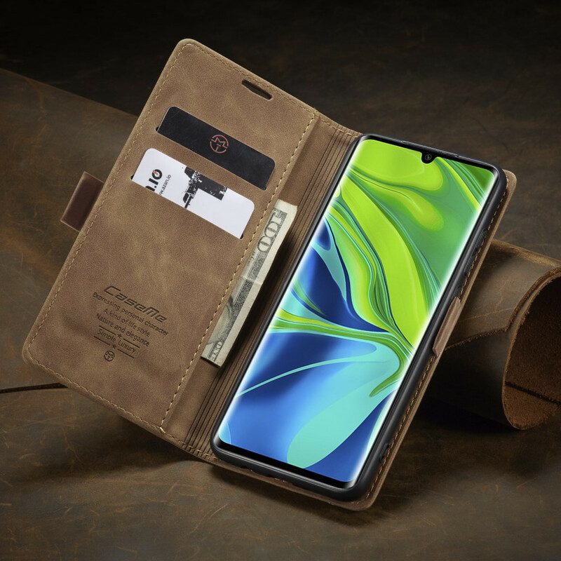 Folio-fodral För Xiaomi Mi Note 10 / 10 Pro Läderfodral Caseme Konstläder