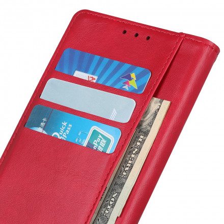 Folio-fodral För Xiaomi Redmi 10 Fuktläderknapp