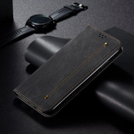 Folio-fodral För Xiaomi Redmi 10 Läderfodral Denimtyg