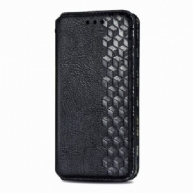 Folio-fodral För Xiaomi Redmi 10 Läderfodral Diamond Texture Lädereffekt