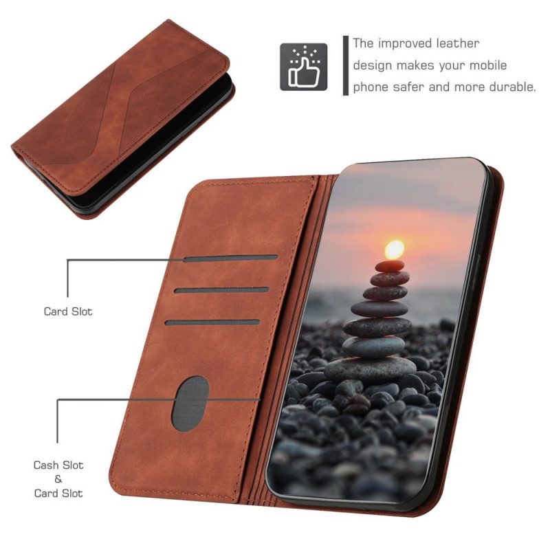 Folio-fodral För Xiaomi Redmi 10 Läderfodral S-design Läderstil