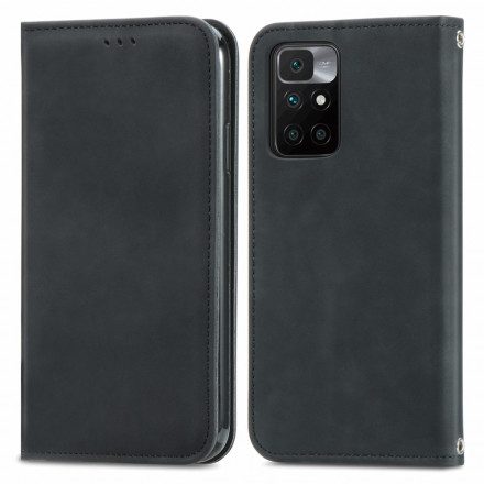 Folio-fodral För Xiaomi Redmi 10 Läderfodral Skin-touch