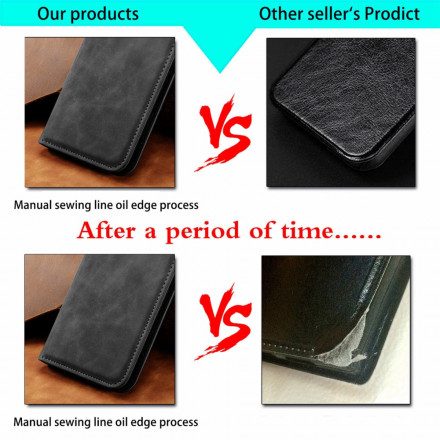 Folio-fodral För Xiaomi Redmi 10 Läderfodral Skin-touch