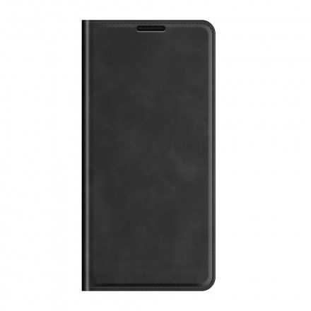 Folio-fodral För Xiaomi Redmi 10 Läderfodral Smal Hud-touch