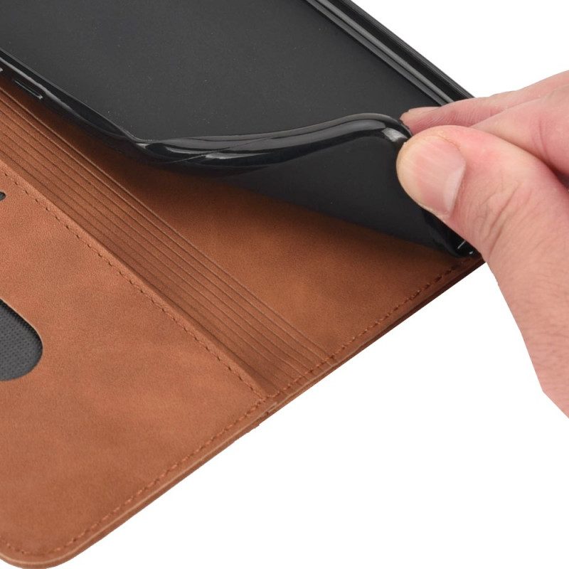 Folio-fodral För Xiaomi Redmi 10 Läderfodral Tvåfärgad Affärslädereffekt