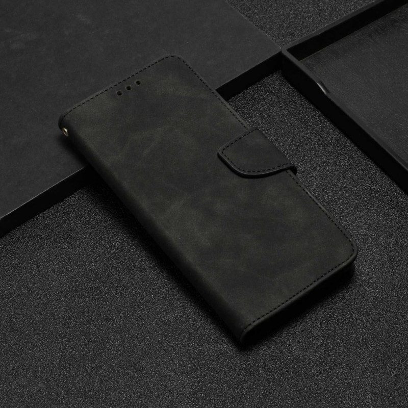 Folio-fodral För Xiaomi Redmi 10C Enfärgad Halsband