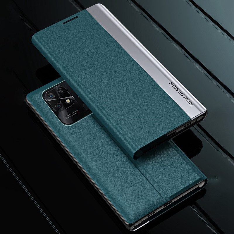 Folio-fodral För Xiaomi Redmi 10C Läderfodral Ny Design