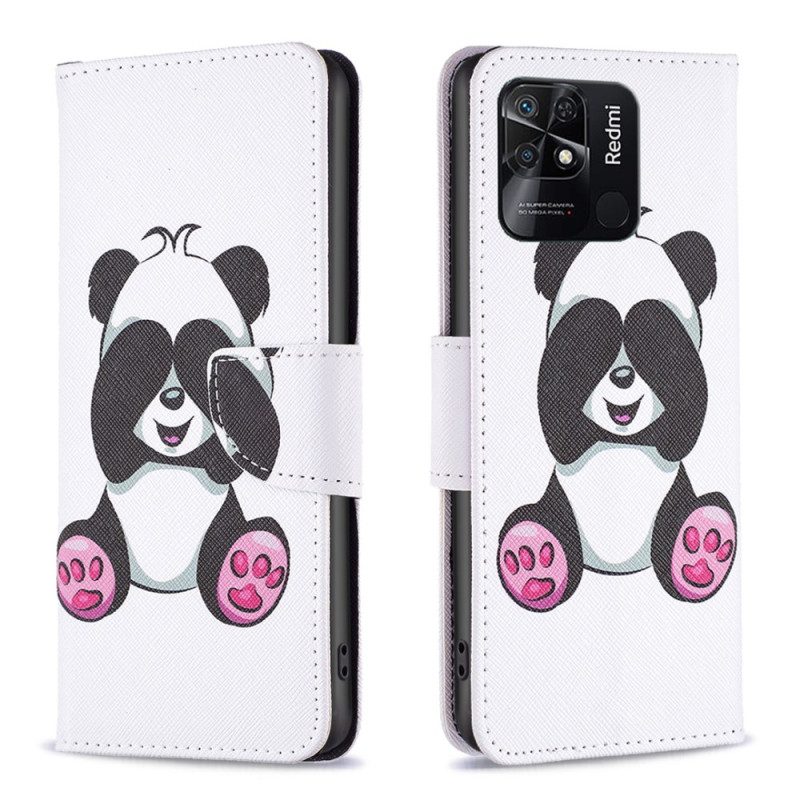 Folio-fodral För Xiaomi Redmi 10C Panda