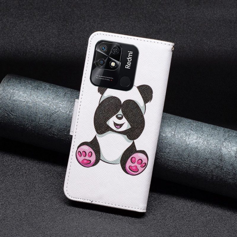 Folio-fodral För Xiaomi Redmi 10C Panda