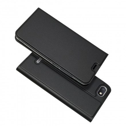 Folio-fodral För Xiaomi Redmi 6A Läderfodral Förstklassig Läderstil