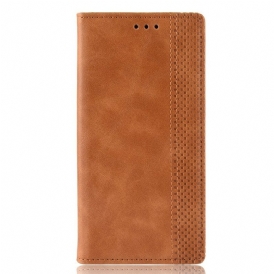 Folio-fodral För Xiaomi Redmi 7A Läderfodral Vintage Stiliserad Lädereffekt