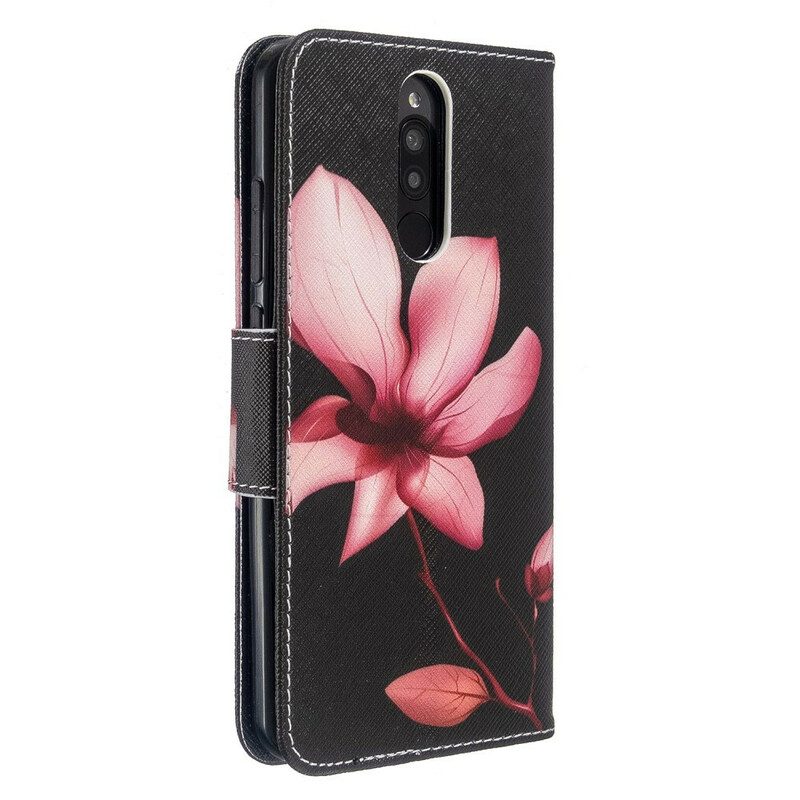 Folio-fodral För Xiaomi Redmi 8 Rosa Blomma