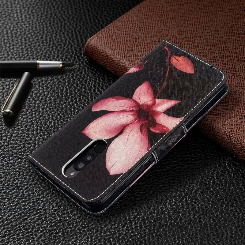 Folio-fodral För Xiaomi Redmi 8 Rosa Blomma