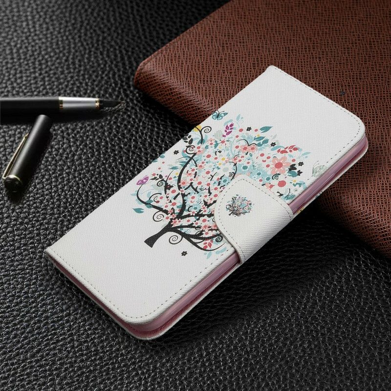 Folio-fodral För Xiaomi Redmi 8A Blommigt Träd