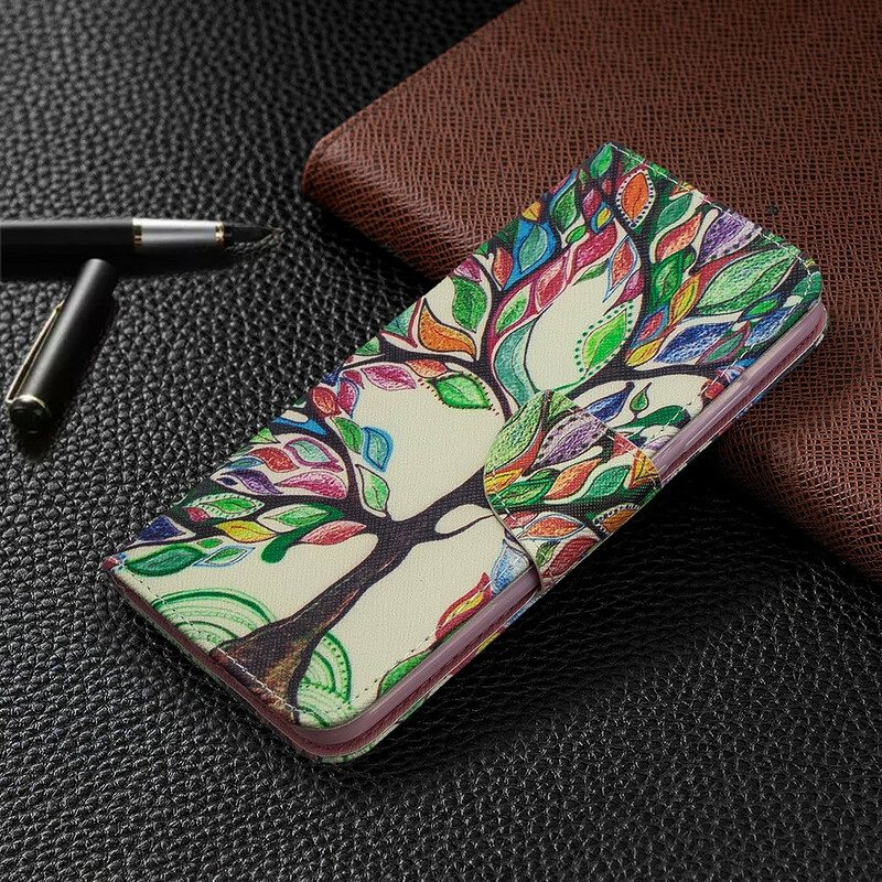 Folio-fodral För Xiaomi Redmi 8A Färgat Träd