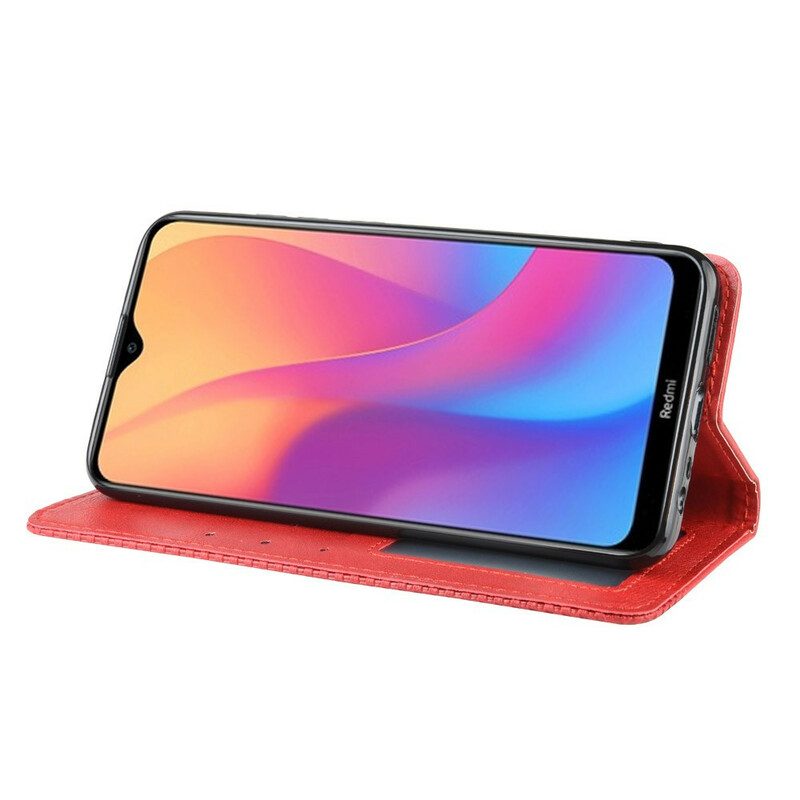 Folio-fodral För Xiaomi Redmi 8A Läderfodral Vintage Stiliserad Lädereffekt