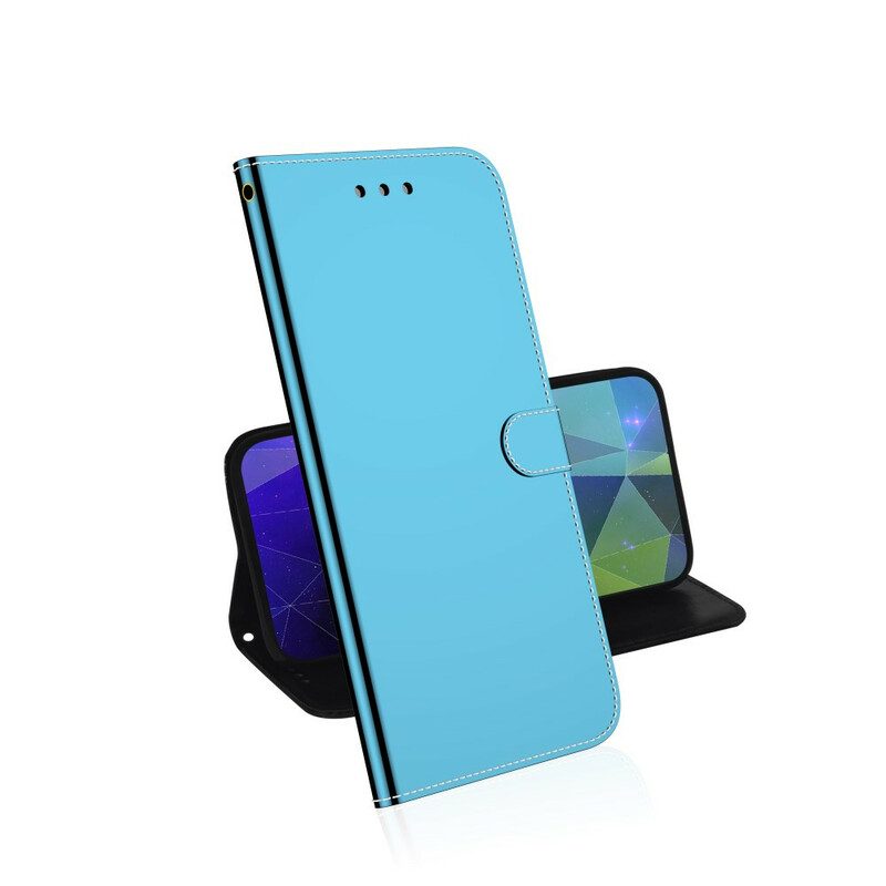 Folio-fodral För Xiaomi Redmi 9 Konstläderspegel