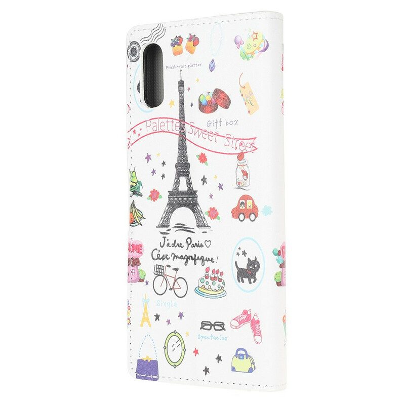 Folio-fodral För Xiaomi Redmi 9A Jag Älskar Paris