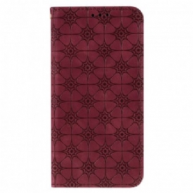 Folio-fodral För Xiaomi Redmi 9A Läderfodral Barockblommor