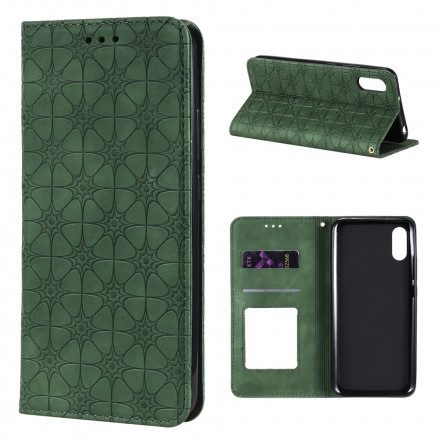 Folio-fodral För Xiaomi Redmi 9A Läderfodral Barockblommor