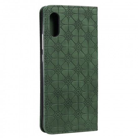 Folio-fodral För Xiaomi Redmi 9A Läderfodral Barockblommor