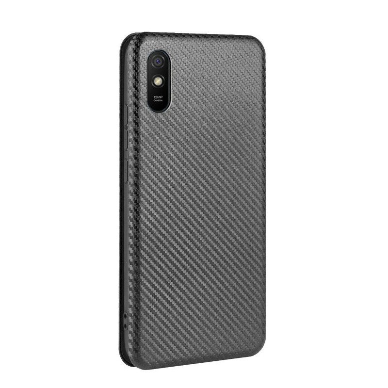 Folio-fodral För Xiaomi Redmi 9A Läderfodral Färgat Kolsilikon