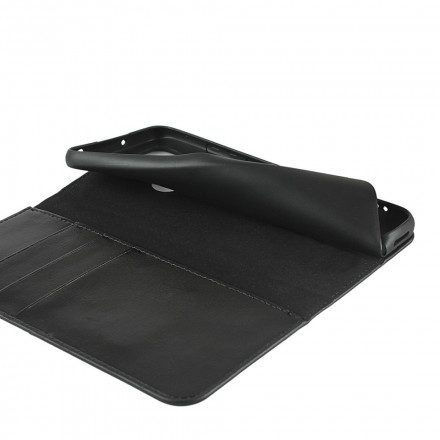Folio-fodral För Xiaomi Redmi 9C Läderfodral Äkta Läder