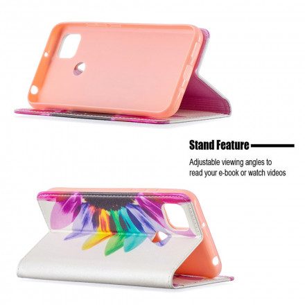 Folio-fodral För Xiaomi Redmi 9C Läderfodral Akvarellblomma