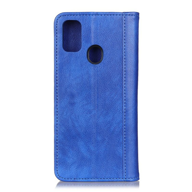 Folio-fodral För Xiaomi Redmi 9C Läderfodral Charm Split Lychee Läder