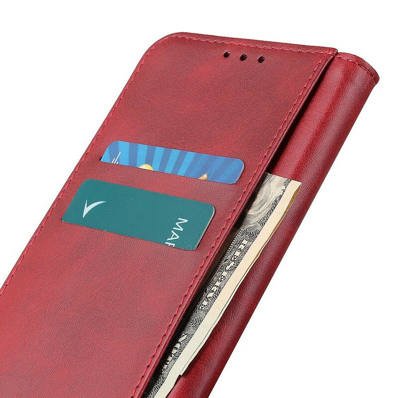 Folio-fodral För Xiaomi Redmi 9C Läderfodral Splitläder