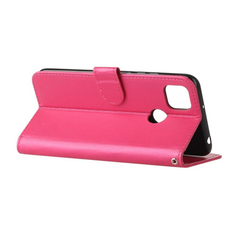 Folio-fodral För Xiaomi Redmi 9C Solid Color Series