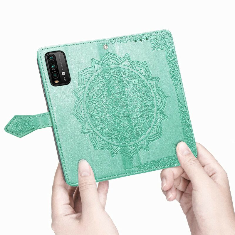 Folio-fodral För Xiaomi Redmi 9T Medelålders Mandala