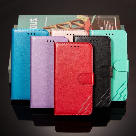Folio-fodral För Xiaomi Redmi Note 10 / 10S Blank Läderstil