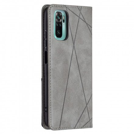 Folio-fodral För Xiaomi Redmi Note 10 / 10S Läderfodral Artiststil